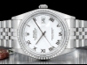 Rolex Datejust 36 Bianco Jubilé White Milk Roman Dial   Watch  16220